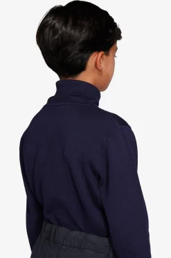 Maglia dolcevita basic blu Kids