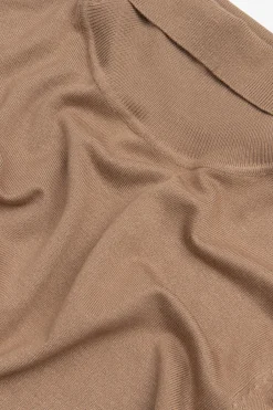 Maglia dolcevita basic cammello
