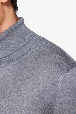 Maglia dolcevita basic grigio