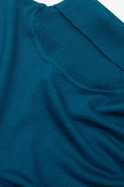 Maglia dolcevita basic petrolio