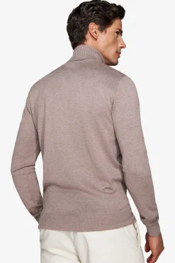 Maglia dolcevita basic tortora