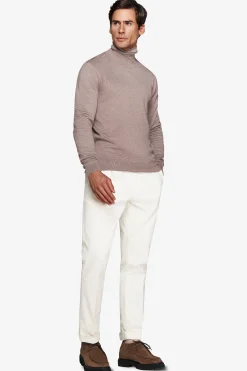 Maglia dolcevita basic tortora