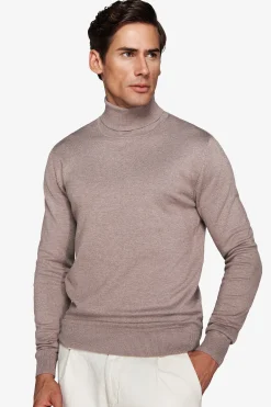 Maglia dolcevita basic tortora