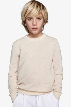 Maglia girocollo armaturata sabbia Kids