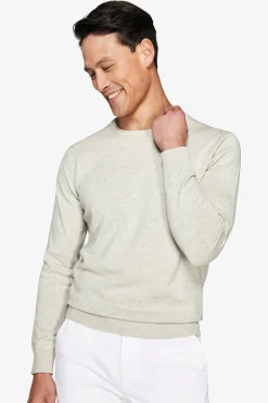 Maglia girocollo basic in cotone grigia