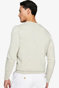 Maglia girocollo basic in cotone grigia