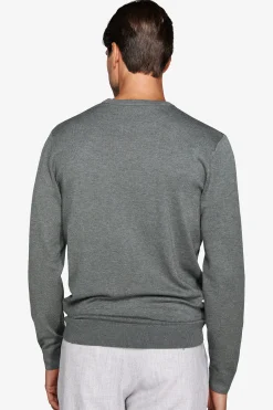 Maglia girocollo basic verde