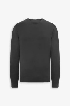 Maglia girocollo cotone nero