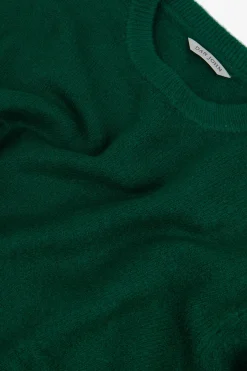 Maglia girocollo effetto termico verde