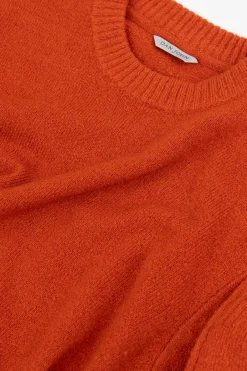 Maglia girocollo effetto termico arancio