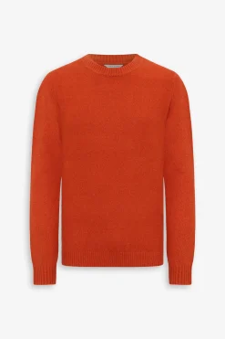 Maglia girocollo effetto termico arancio