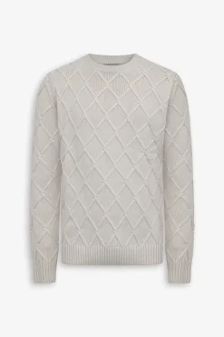 Maglia girocollo fantasia 3D ghiaccio