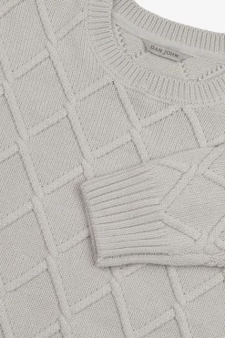 Maglia girocollo fantasia 3D ghiaccio