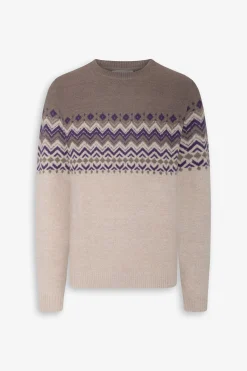 Maglia girocollo nordic viola