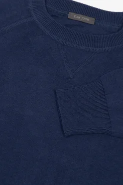 Maglia girocollo taglio felpa avion