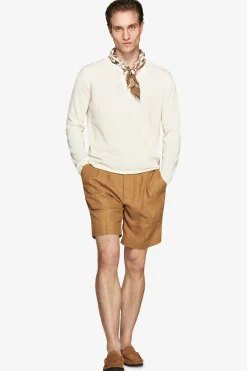 Maglia misto lino chester burro