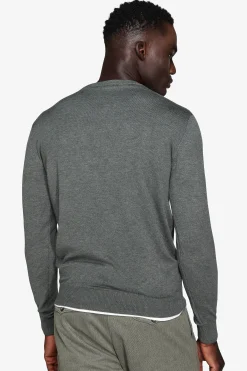 Maglia scollo a V verde