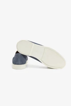 Mocassino scamosciato denim