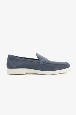 Mocassino scamosciato denim