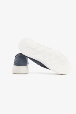 Mocassino scamosciato denim