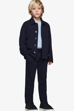 Overshirt jersey blu Kids
