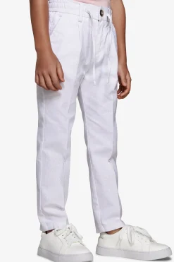 Pantalaccio misto lino bianco Kids