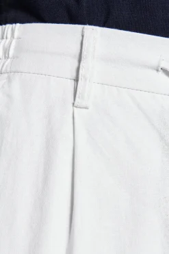 Pantalaccio misto lino bianco