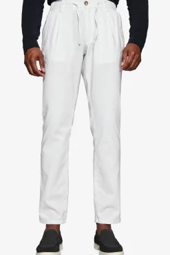 Pantalaccio misto lino bianco