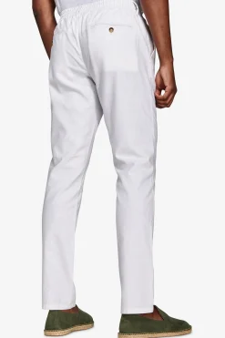 Pantalaccio misto lino bianco