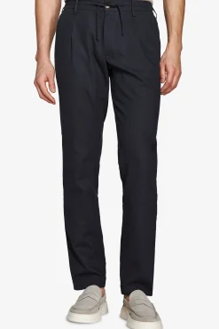 Pantalaccio misto lino navy