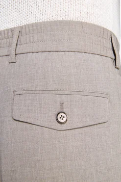 Pantalaccio tela melange tortora