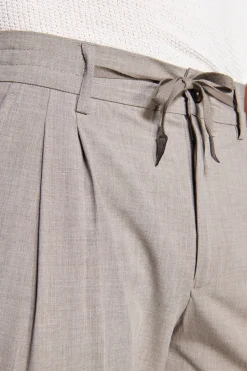 Pantalaccio tela melange tortora