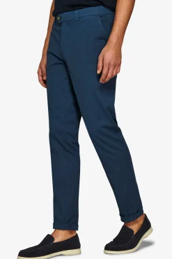 Pantalone chino cavalry stretch blu