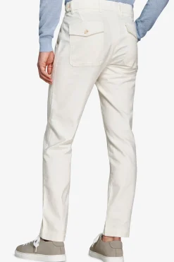 Pantaloni armaturati panna