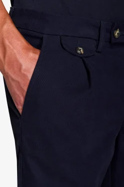 Pantaloni cavalry con taschino blu