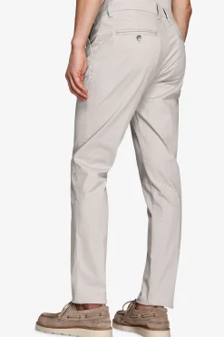 Pantaloni chino gesso