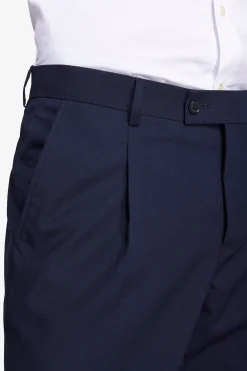Pantaloni classici con pinces blu