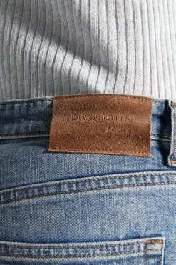 Pantaloni denim blu medio