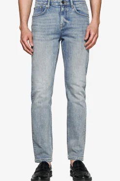 Pantaloni denim blu medio