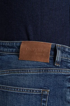 Pantaloni denim blu medio