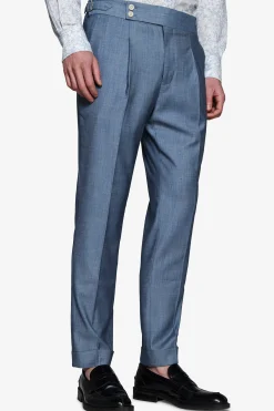 Pantaloni effetto denim avion