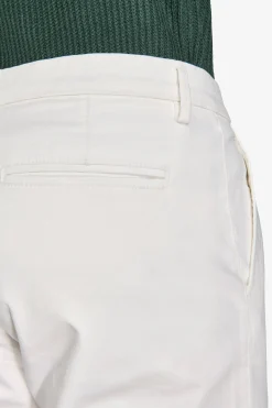 Pantaloni gabardina stretch bianco
