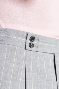 Pantaloni gessati grigi
