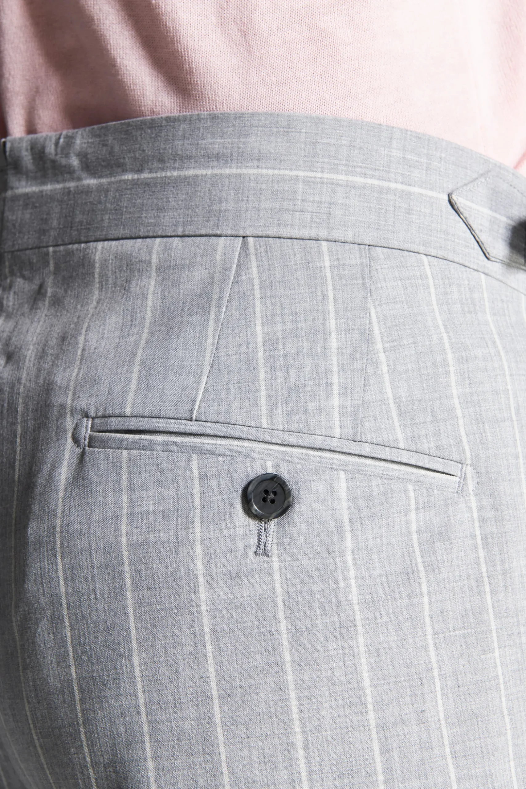 Pantaloni gessati grigi
