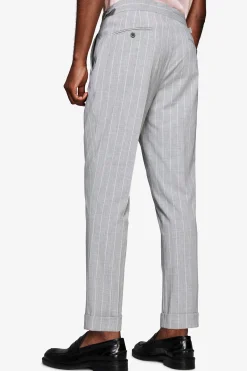 Pantaloni gessati grigi