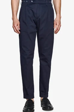 Pantaloni Herringbone blu