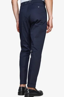 Pantaloni Herringbone blu