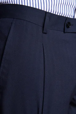 Pantaloni Herringbone blu