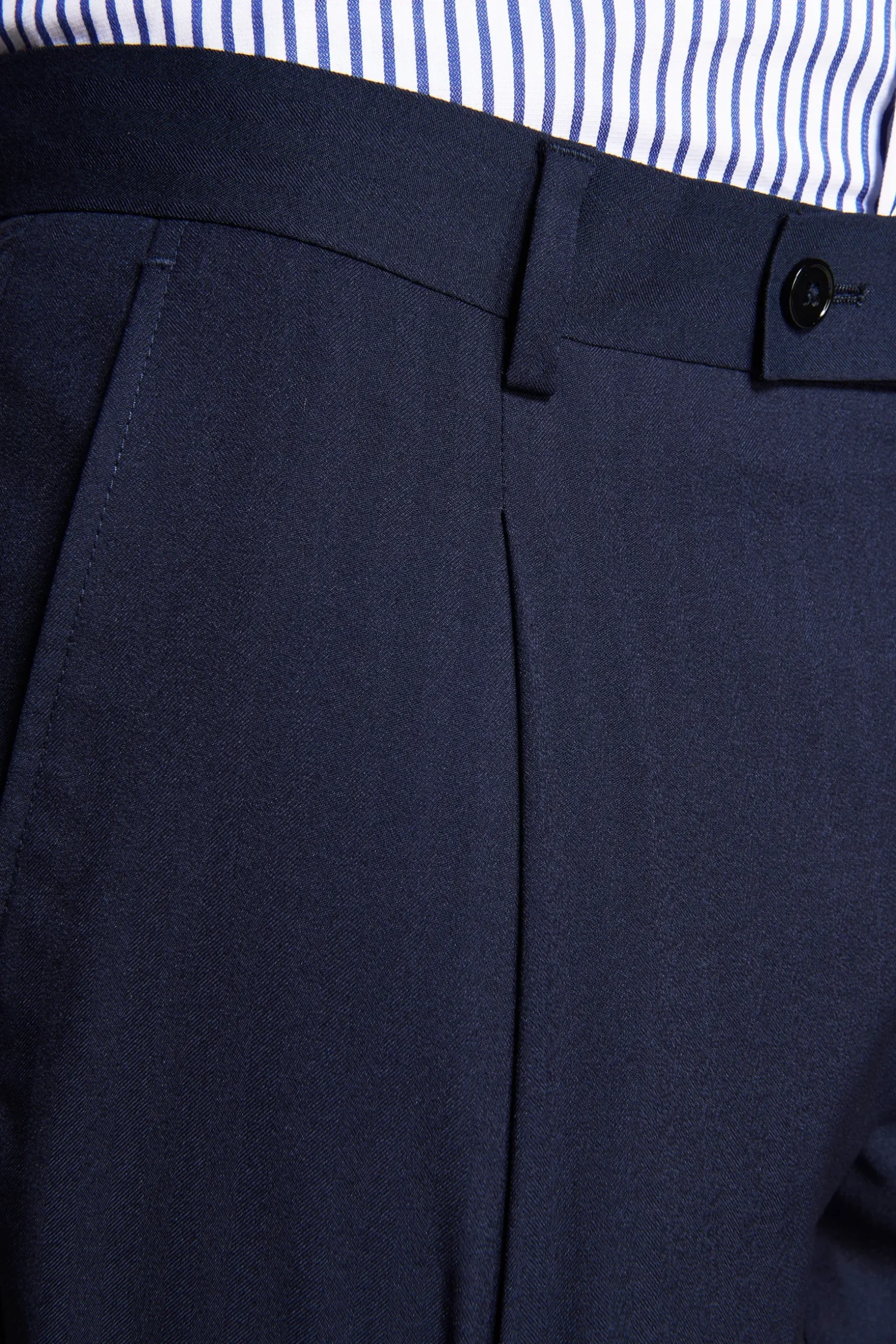 Pantaloni Herringbone blu