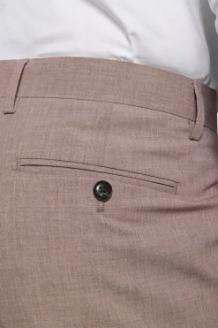 Pantaloni in grisaglia leggera fango